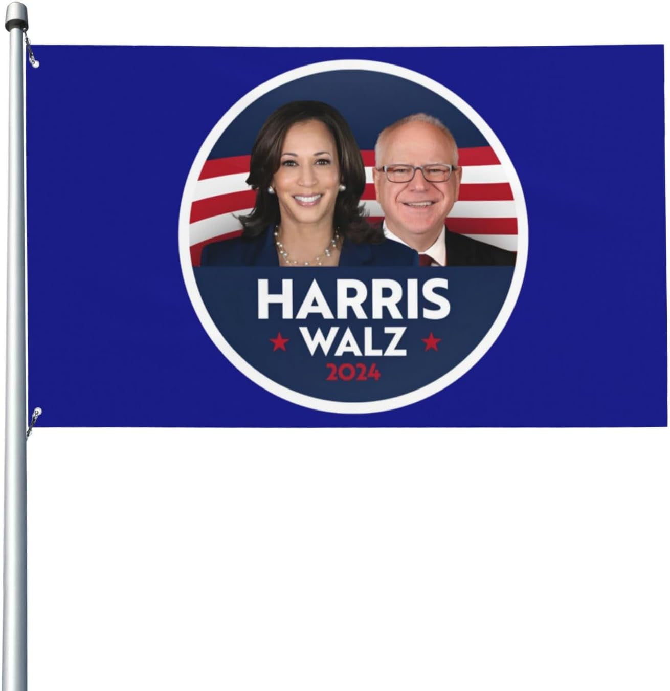 Kamala Harris Tim Walz 2024 Flag For Room Guys 3x5 Ft Single Side