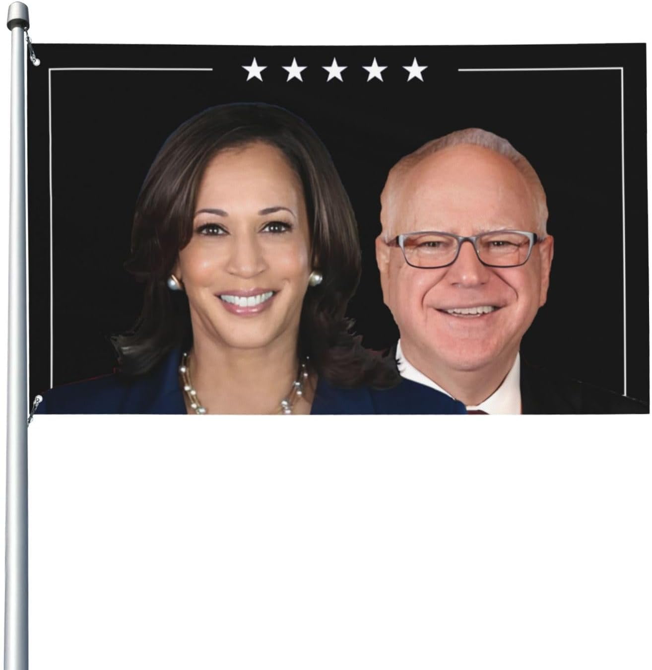 Kamala Harris Tim Walz 2024 For The People Flag 3x5 Ft Single Side