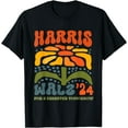 Kamala Harris Tim Walz 2024 Peace Lgbt Harris Walz Waltz T Shirt