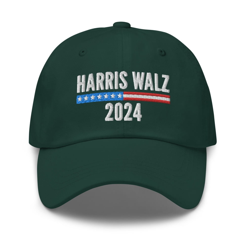 Kamala Harris Tim Walz Waltz Embroidered Dad Hat, Harris Walz 2025