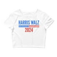Kamala Harris Tim Walz Waltz Women’s Crop Tee, Harris Walz 2024