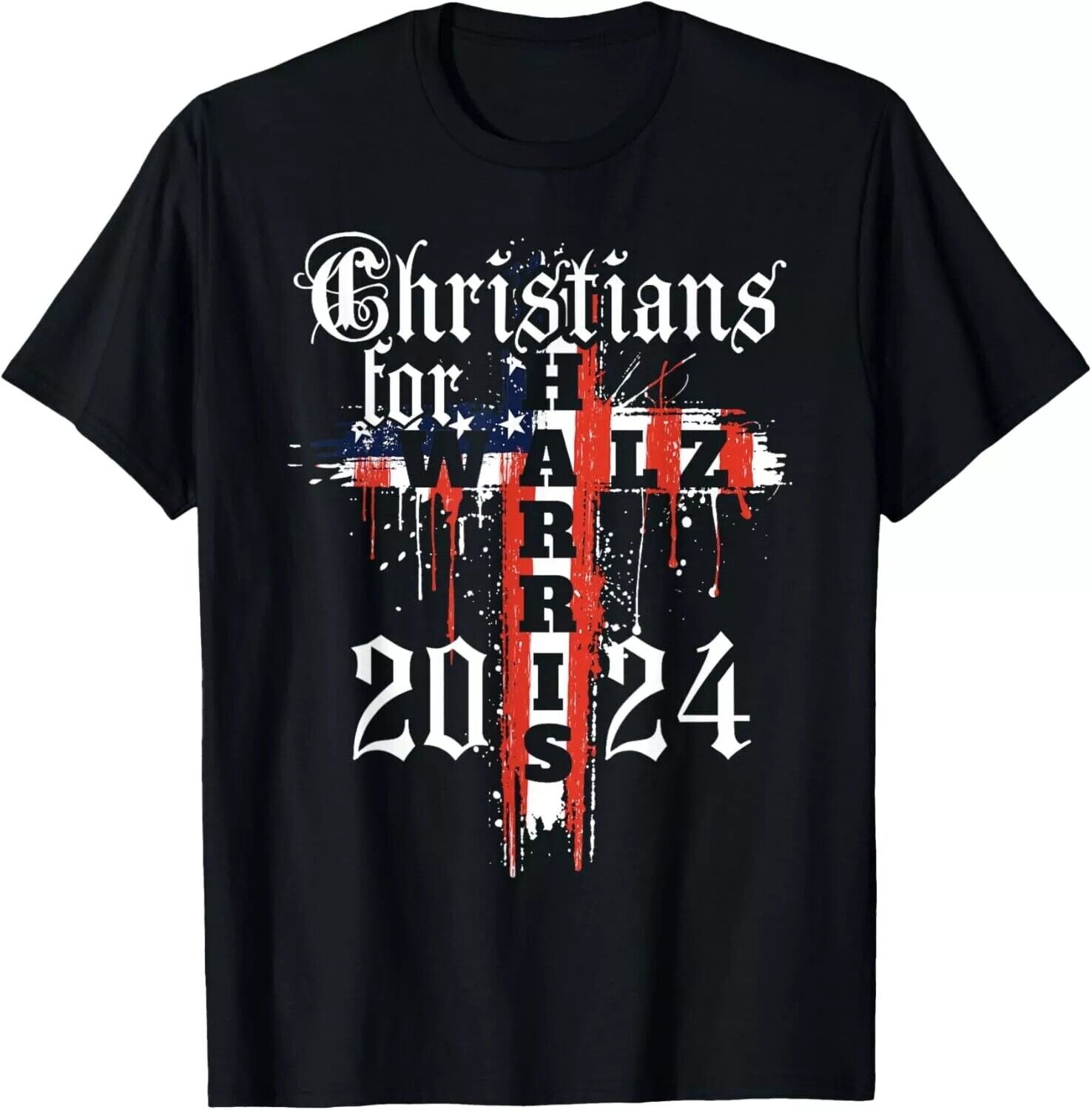 Kamala Harris Tim Walz Waltz elections 2024 christians for TShirt