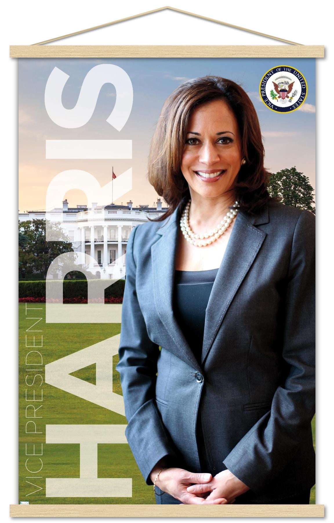Kamala Harris - Vice President Wall Poster with Magnetic Frame, 22.375" x 34"