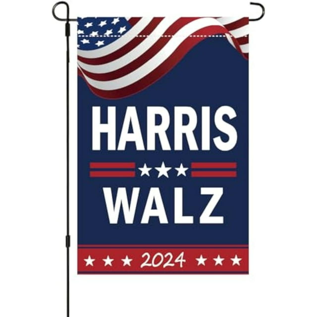 Kamala Harris Waltz 2024 Garden Flag DoubleSided Kamala Harris Tim