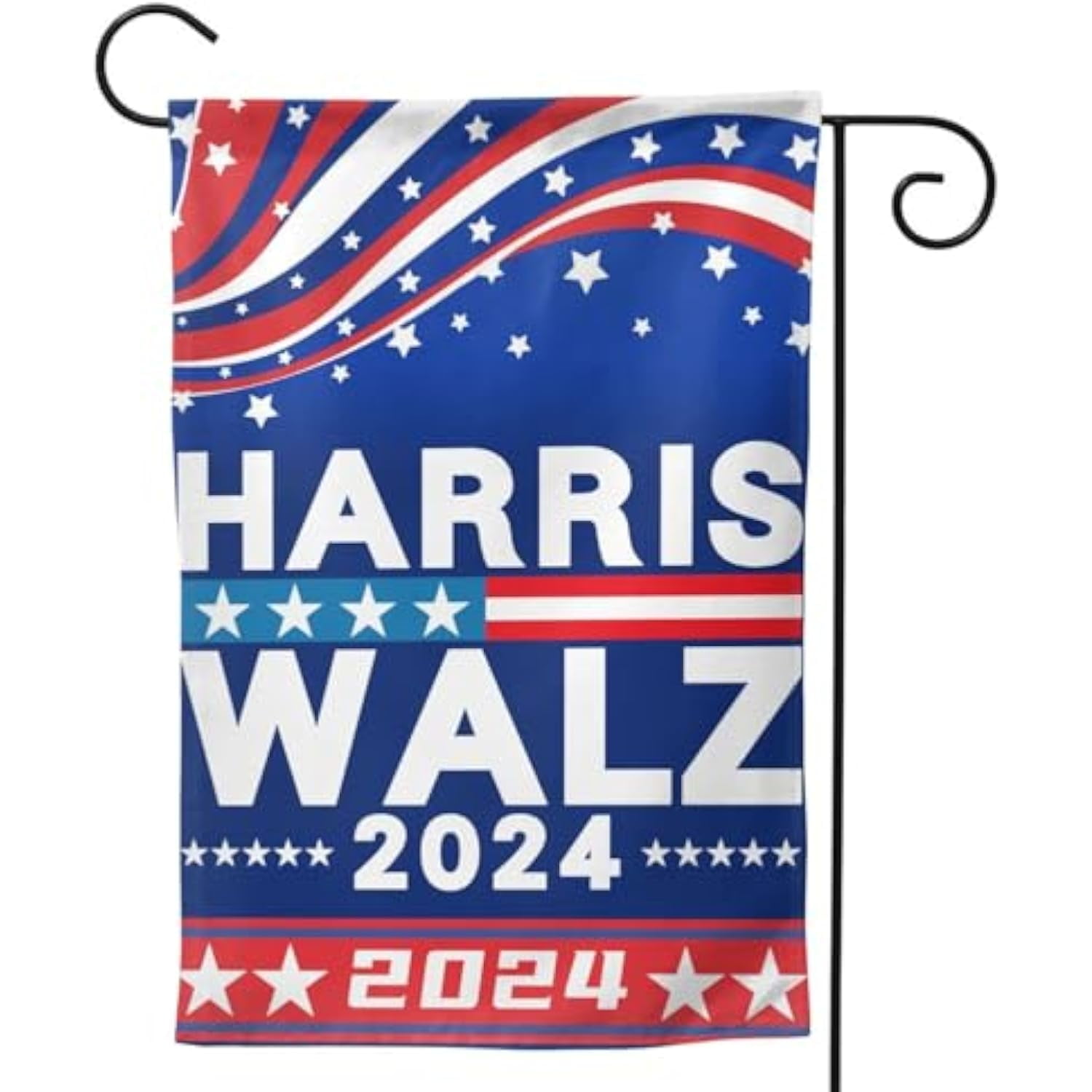 Kamala Harris Waltz 2024 Garden Flag Double Sided Outside Kamala Harris