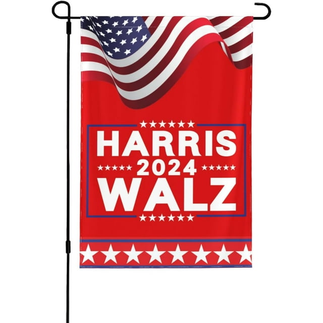 Kamala Harris Waltz 2024 Garden Flag Outdoor Double Sided Kamala Harris