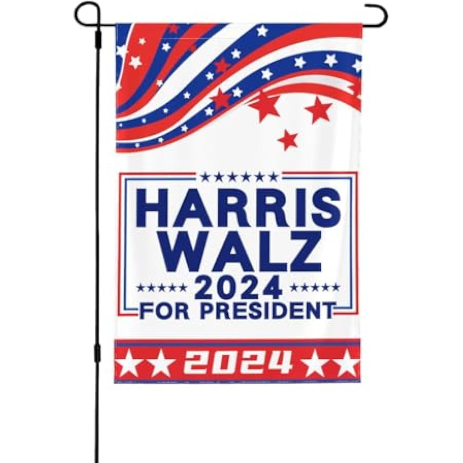 Kamala Harris Waltz 2024 Garden Flag Outdoor Double Sided Kamala Harris