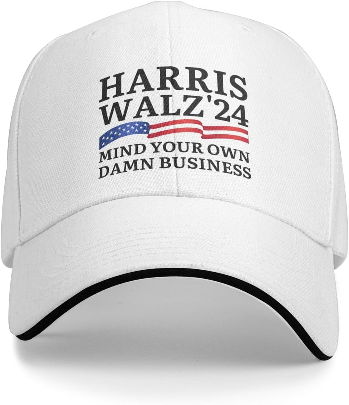 Kamala Harris Waltz 2024 Hat Minds Your Own DamnBusiness Trucker Cap
