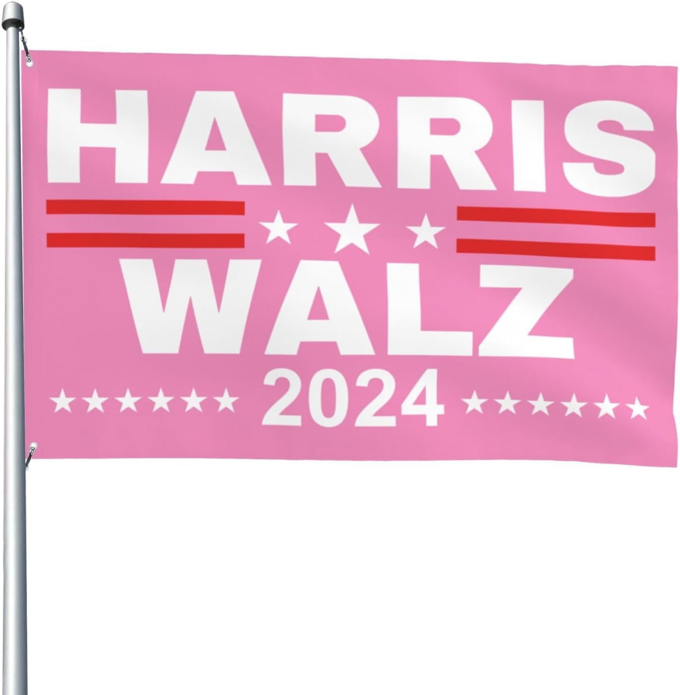 Kamala Harris Waltz 2024 Pink Flag 4x6 Outdoor Kamala Harris Tim Waltz