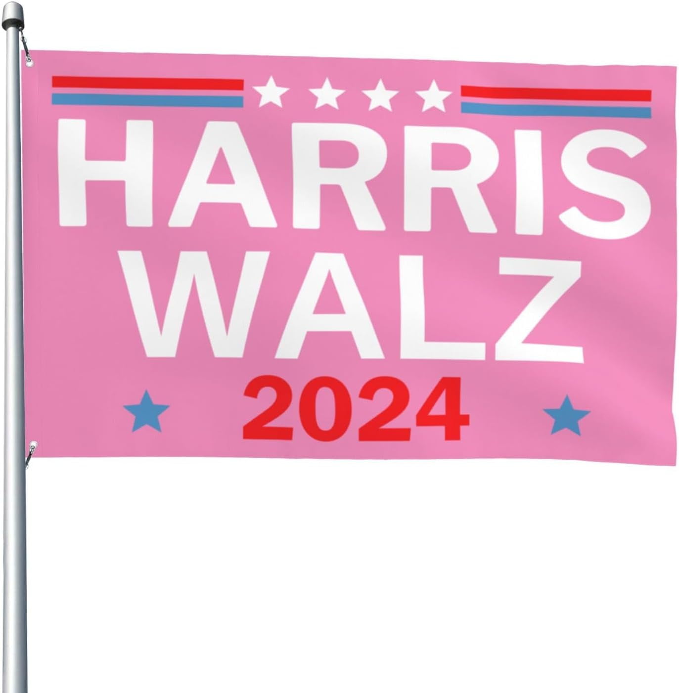 Kamala Harris Waltz 2024 Pink Flag 4x6 Outdoor Kamala Harris Tim Waltz