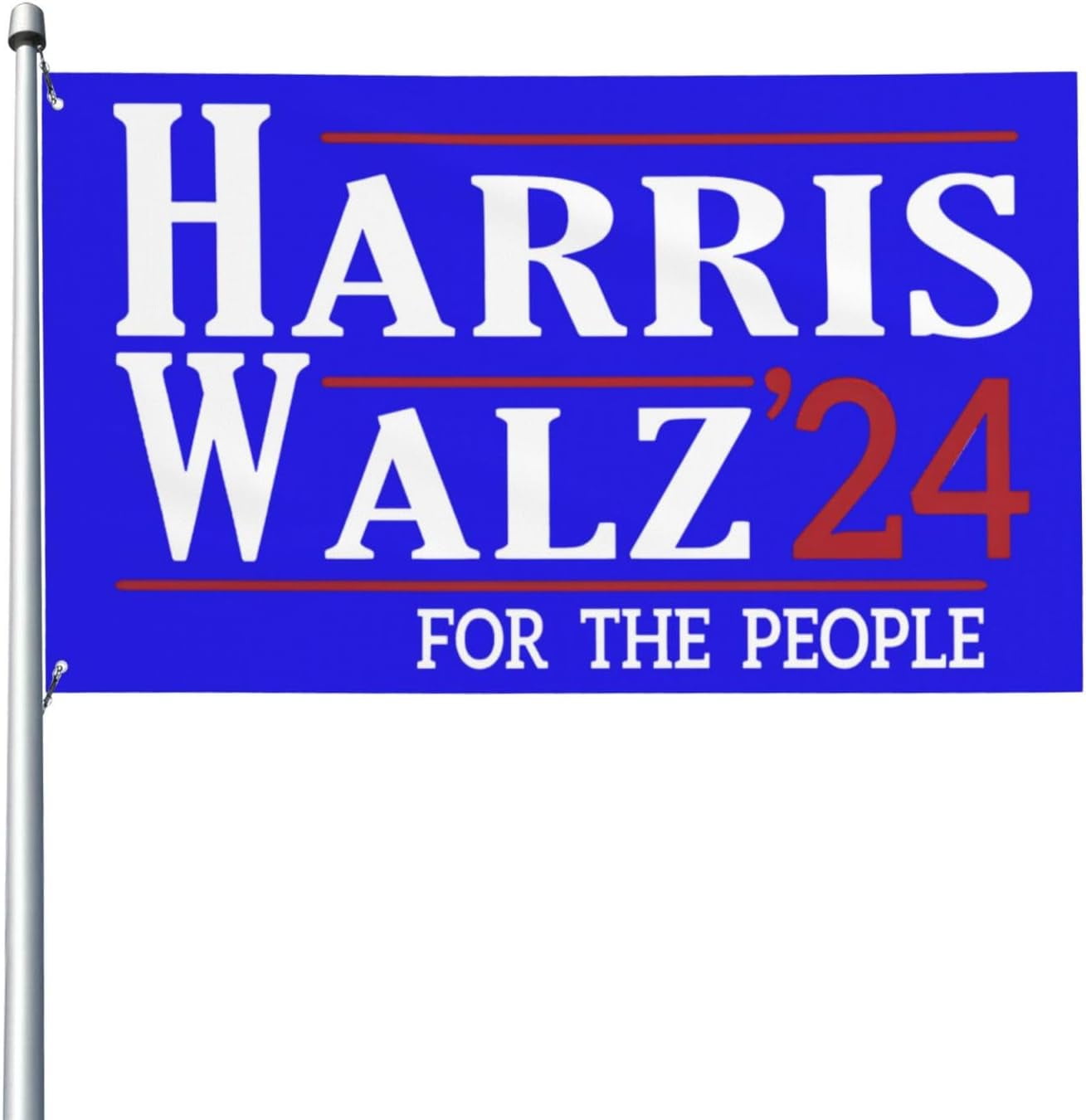 Kamala Harris Walz 2024 For The People Flag 3x5 Ft Single Side Harris