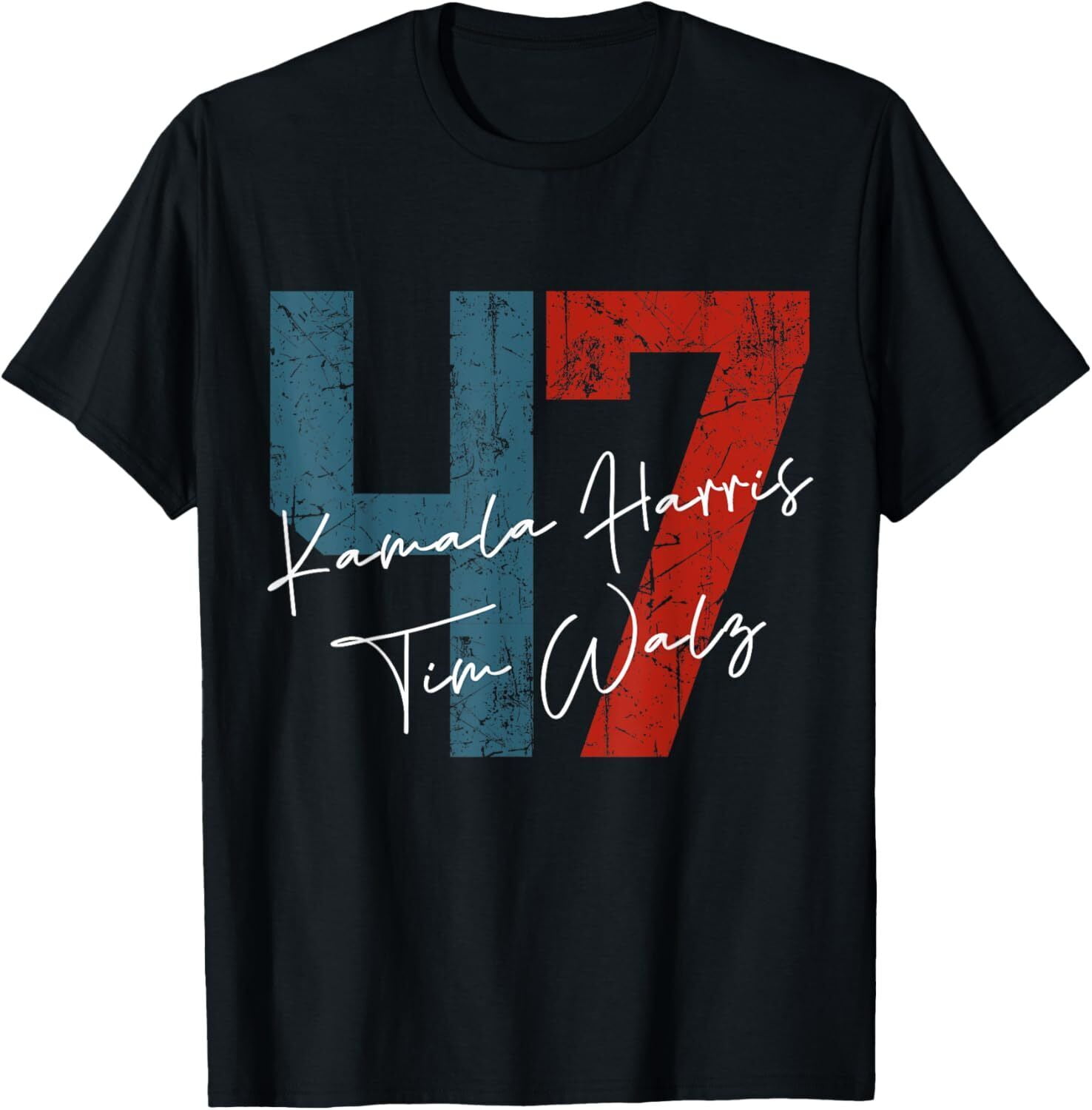 Kamala Harris Walz 2024 Harris Waltz President Democratic 47 TShirt