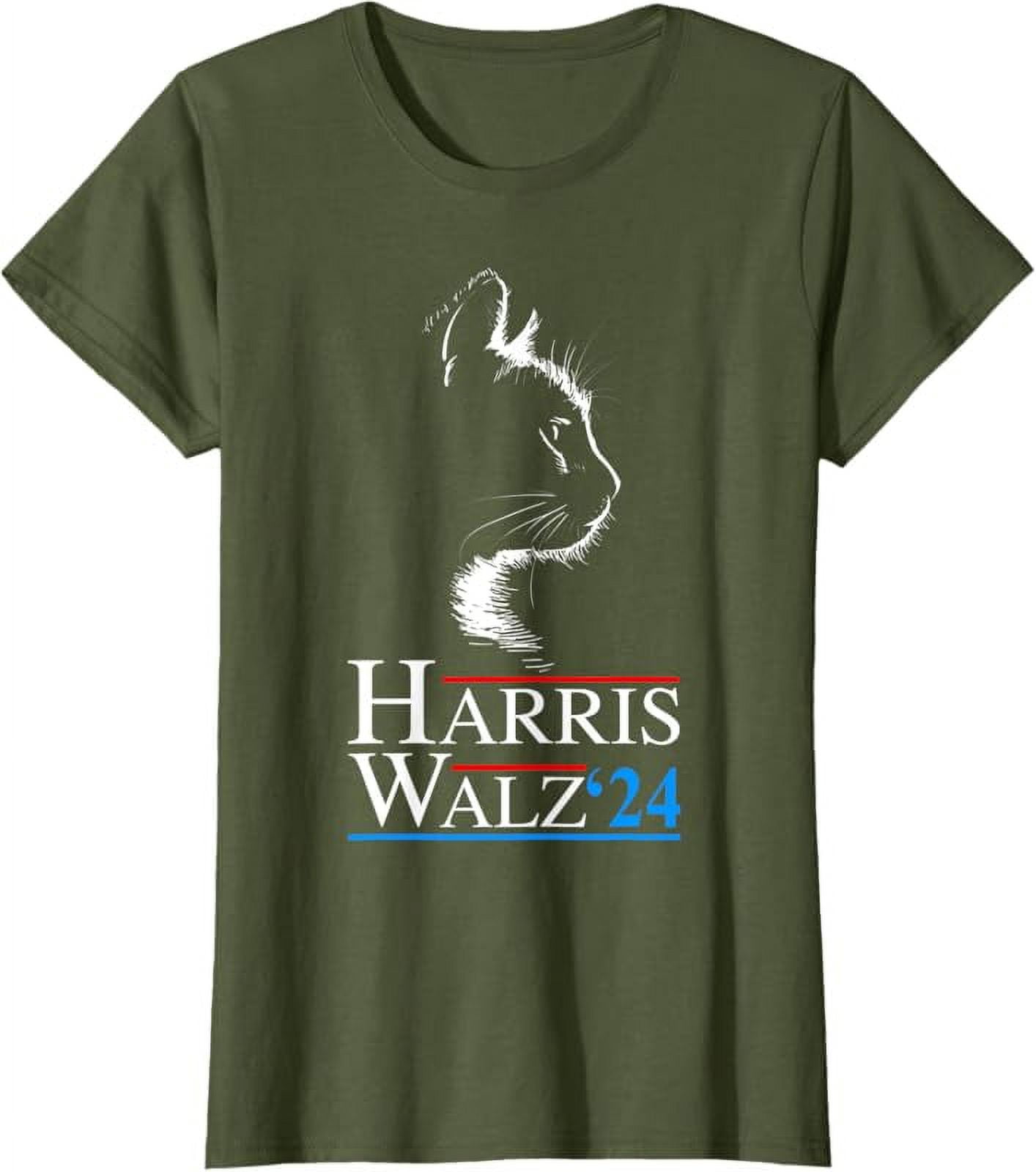 Kamala Harris Walz 2024 Harris Waltz VP President Cat Ladies TShirt