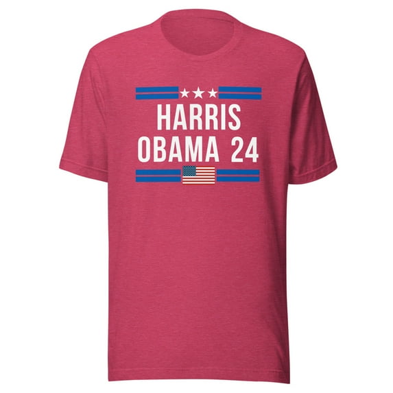 Kamala Harris for President 2024, Obama for VP, Unisex, Kamala Harris 2024 Shirt, Kamala Harris 2024 TShirt, Pres Harris (Heather Raspberry, 3XL)