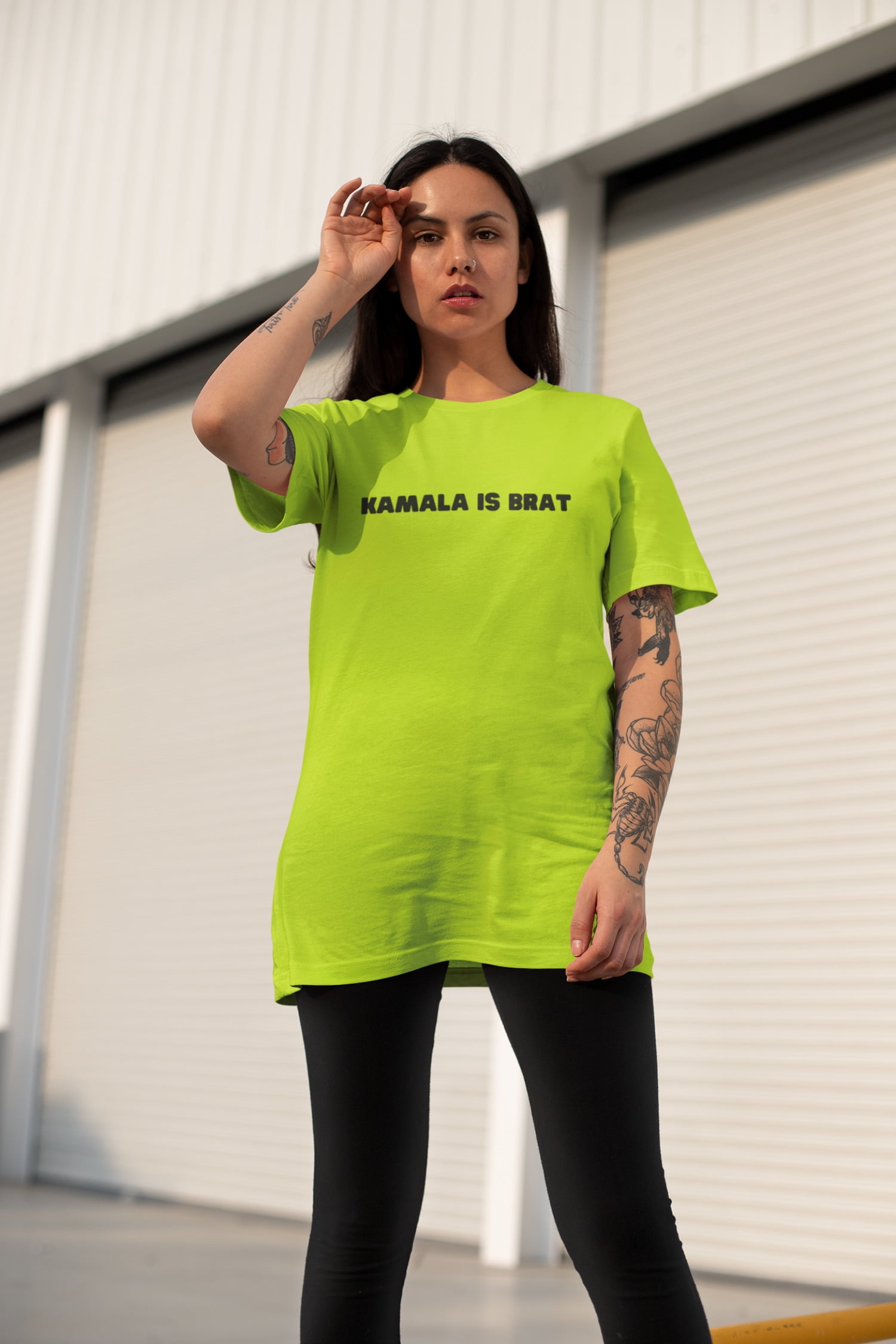 Kamala IS Brat Tshirt Harris 2024 Charli XCX Funny Viral Tee