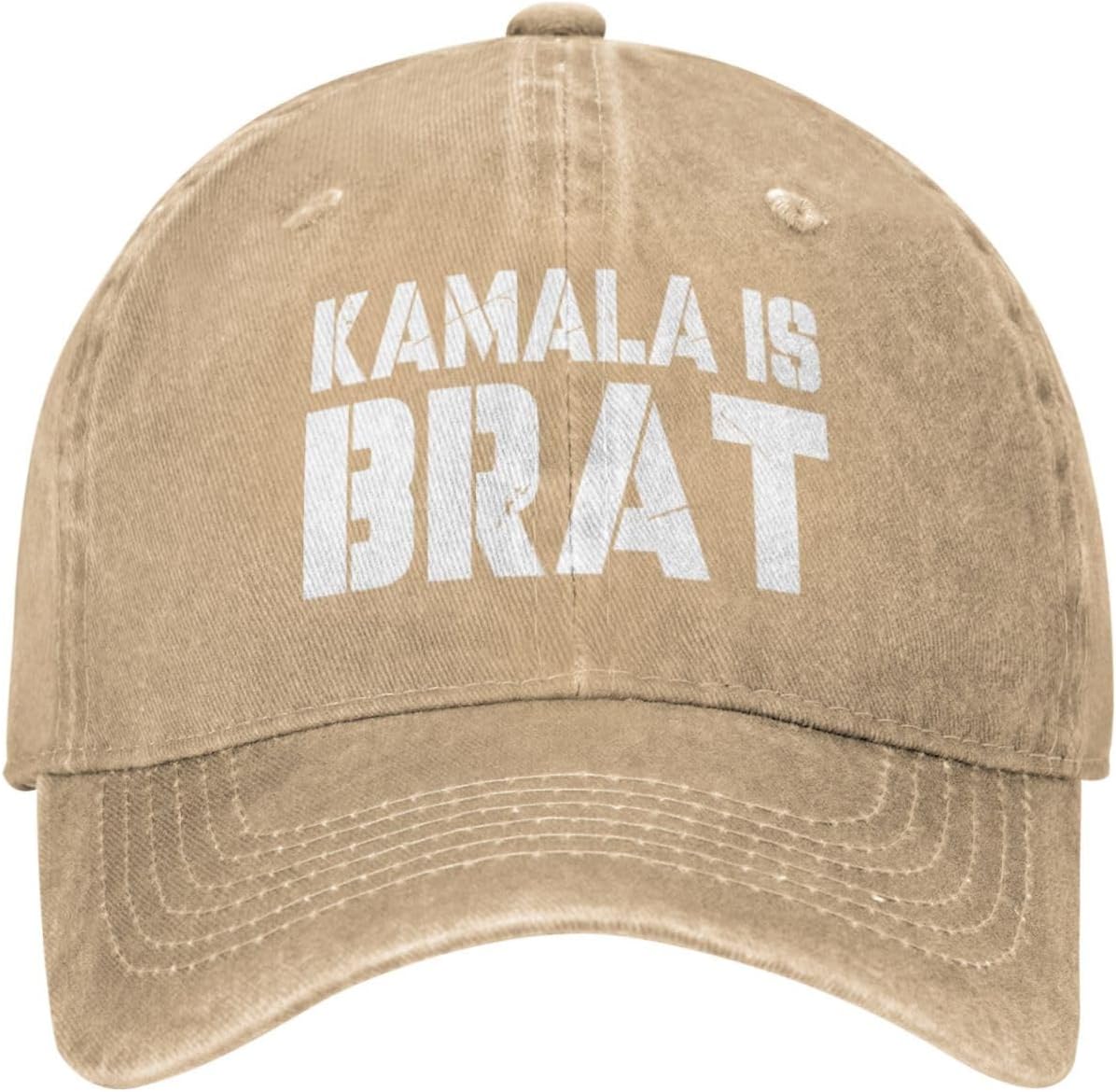 Kamala is brat 2024 Hat Baseball Hat Fashion Adjustable Cap for Men