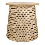 New Pacific Direct Kamari Rattan Side/End Table w/ Wood Top