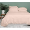 thumbnail image 1 of Kamas 5 Piece Solids Solid Oversized Queen Blush Duvet Cover Set 100% Egyptian Cotton 600 Thread Count with Zipper & Corner Ties Luxurious Quality, 1 of 3