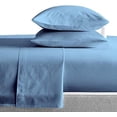 thumbnail image 1 of Kamas Deep Blue King Sheets Set- 600 Thread Count 100% Egyptian Cotton - Sateen Weave for Soft and Silky Feel, Fits Mattress Upto 16'' Deep Pocket, 1 of 3