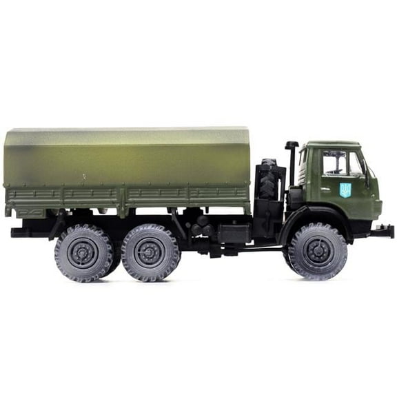 Kamaz 4310 Transport Truck Green (Weathered) "Ukrainian Ground Forces" 1/72 Diecast Model by Legion