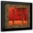 thumbnail image 1 of Kamba 12x12 Black Modern Framed Museum Art Print Titled - Sun Tribe II, 1 of 5