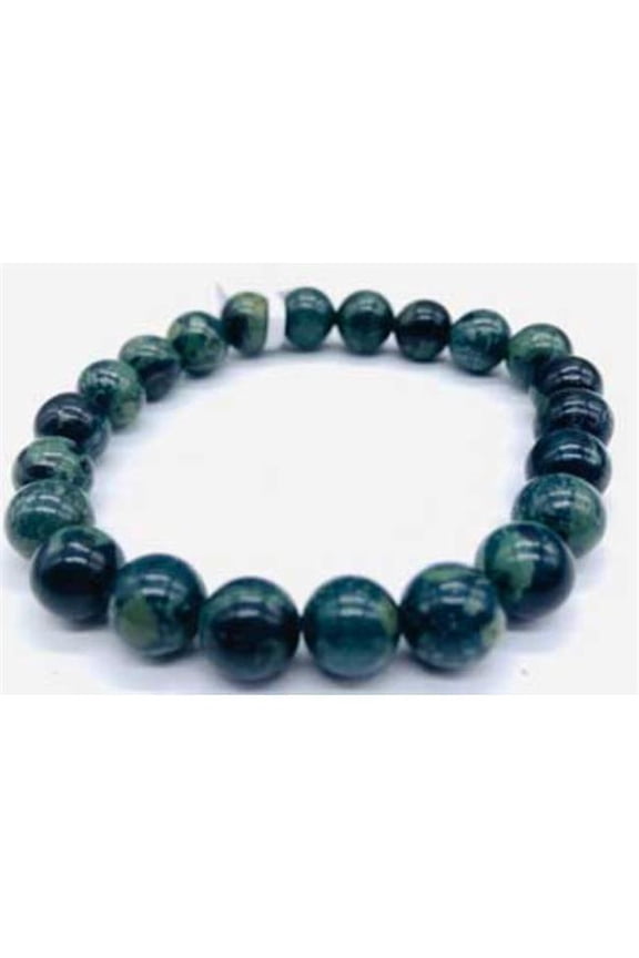 Kambaba Jasper 8mm Bracelet - Earthy Green - Tranquility Stone