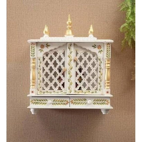 Kamdhenu art and craft Wooden Home Temple for Home
