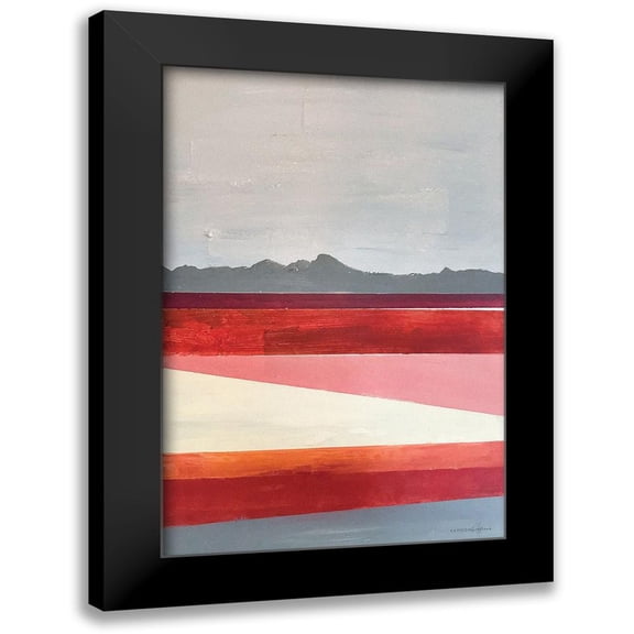 Kamdon Kreations 11x14 Black Modern Framed Museum Art Print Titled - Mod Range 1
