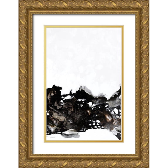 Kamdon Kreations 13x18 Gold Ornate Wood Framed with Double Matting Museum Art Print Titled - Aftermath