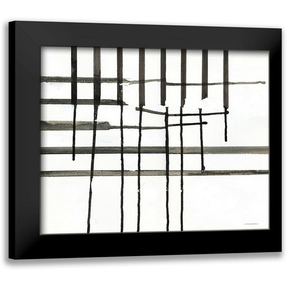 Kamdon Kreations 14x12 Black Modern Framed Museum Art Print Titled - Waffle Brain