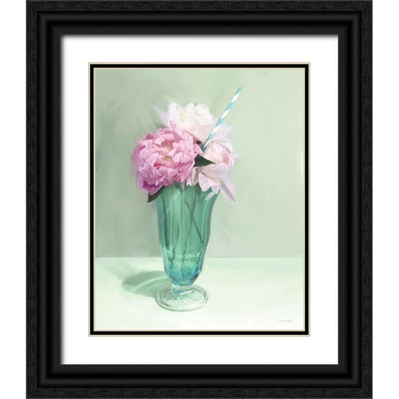 Kamdon Kreations 15x18 Black Ornate Wood Framed with Double Matting Museum Art Print Titled - Sweetness