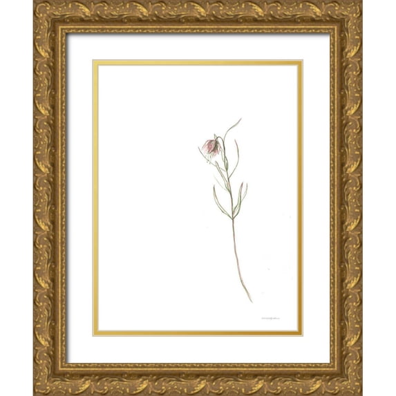 Kamdon Kreations 15x18 Gold Ornate Wood Framed with Double Matting Museum Art Print Titled - Arise
