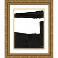 thumbnail image 1 of Kamdon Kreations 15x18 Gold Ornate Wood Framed with Double Matting Museum Art Print Titled - Black And White Abstract 5, 1 of 4