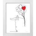 thumbnail image 1 of Kamdon Kreations 15x18 White Modern Wood Framed Museum Art Print Titled - Love, 1 of 4