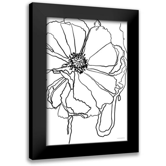 Kamdon Kreations 17x24 Black Modern Framed Museum Art Print Titled - Peace Within the Folds