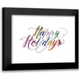 thumbnail image 1 of Kamdon Kreations 18x15 Black Modern Framed Museum Art Print Titled - Boho Happy Holidays II, 1 of 5