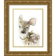 thumbnail image 1 of Kamdon Kreations 20x24 Gold Ornate Wood Framed with Double Matting Museum Art Print Titled - Marigold Doe, 1 of 4