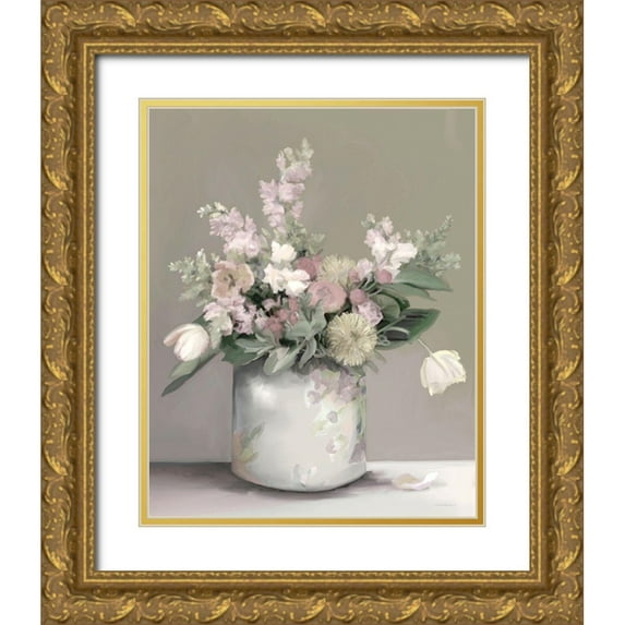Kamdon Kreations 20x24 Gold Ornate Wood Framed with Double Matting Museum Art Print Titled - Walking in a Daze