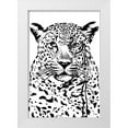 thumbnail image 1 of Kamdon Kreations 23x32 White Modern Wood Framed Museum Art Print Titled - Cheeky Cheetah, 1 of 4