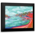 thumbnail image 1 of Kamdon Kreations 24x20 Black Modern Framed Museum Art Print Titled - Boat Party, 1 of 5