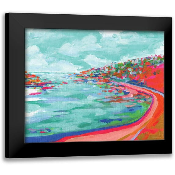 Kamdon Kreations 24x20 Black Modern Framed Museum Art Print Titled - Boat Party
