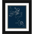 thumbnail image 1 of Kamdon Kreations 26x31 Black Ornate Wood Framed with Double Matting Museum Art Print Titled - Lines in Space 1, 1 of 4