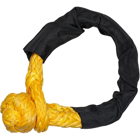 Kame S Home Universally Soft Shackle Synthetic Rope Heavy Duty 37400lbs Tow Shackle Strap with Protective Sleeve for SUV Truck Synthetic Soft Shackle Recovery