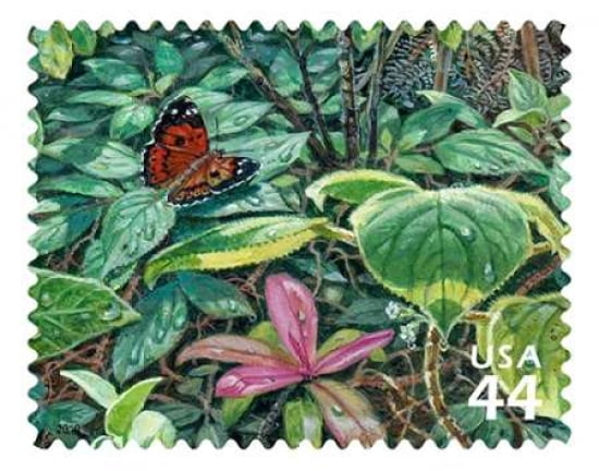 Kamehameha Butterfly Canvas Art - US POSTAL SERVICE (22 x 28)