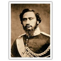 Kamehameha IV - Portrait of the Hawaiian King (1834-1863) - Vintage B&W Historical Photograph - Master Art Print (Unframed) 9in x 12in