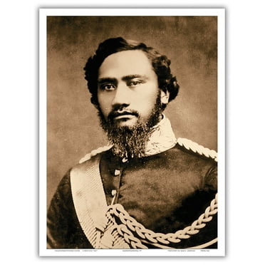 Kamehameha IV - Portrait of the Hawaiian King (1834-1863) - Vintage B&W Historical Photograph - Master Art Print (Unframed) 9in x 12in
