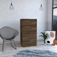 thumbnail image 1 of Kamelot Dresser with Built-In Jewelry Box, Mirrored Lift-Up Shelf, Single-Door Cabinet, 1 of 6