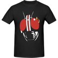 thumbnail image 1 of Kamen Rider Shirt Men's Personalised Crew Neck Short Sleeve T Shirt Cool Casual Tops Deep Heather, 1 of 8