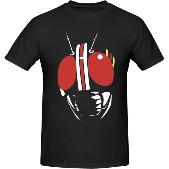 Kamen Rider Shirt Men's Personalised Crew Neck Short Sleeve T Shirt Cool Casual Tops Deep Heather