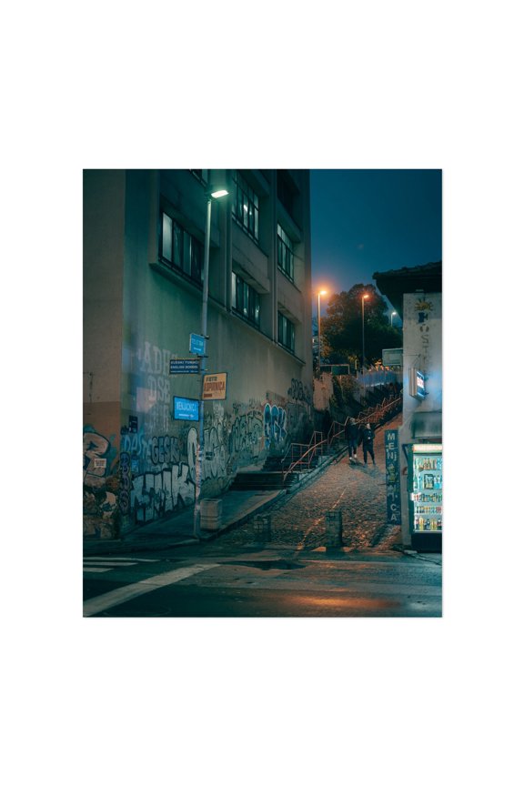 Kamenička, Belgrade 01 - Savski Venac Serbia Photography Street Photography Graffiti Cityscape Nightlife Architecture Neon Sign Unframed Wall Art Print 6 x 8 inches